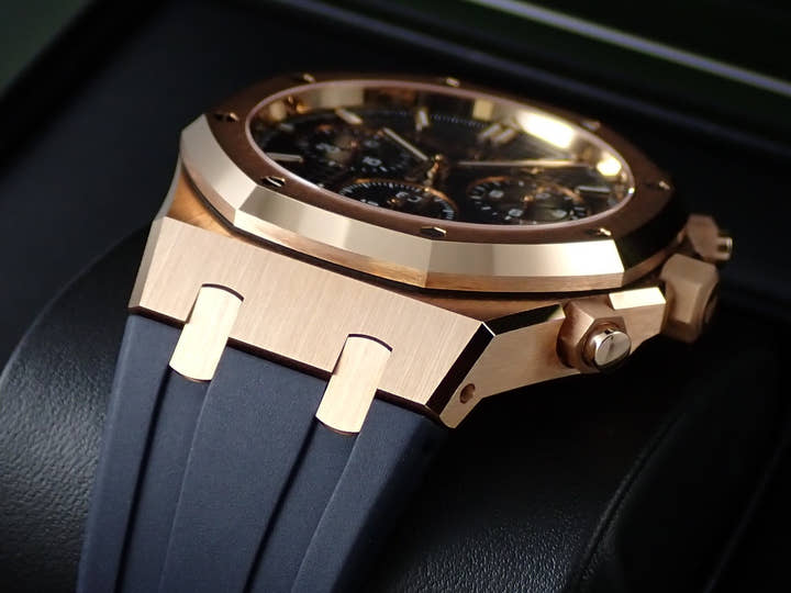 オーデマピゲ ロイヤルオーク クロノグラフ 50周年記念 Ref.26240OR.OO.D315CR.01 ピンクゴールド ナイトブルー文字盤