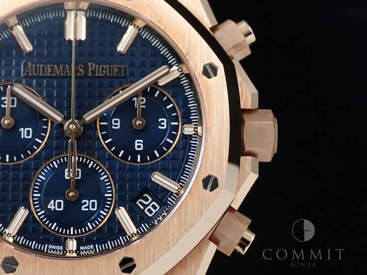 オーデマピゲ ロイヤルオーク クロノグラフ 50周年記念 Ref.26240OR.OO.D315CR.01 ピンクゴールド ナイトブルー文字盤