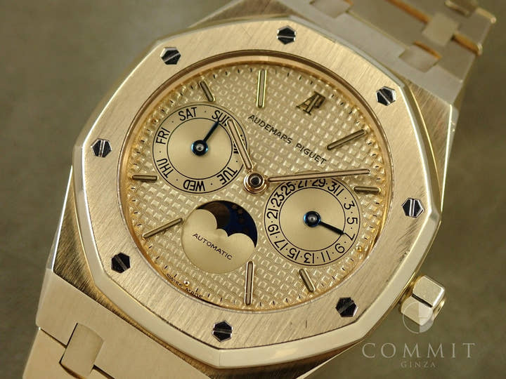 オーデマピゲ ロイヤルオーク デイデイト ムーンフェイズ Ref.25594BA.O.0477BA.01 イエローゴールド シャンパン文字盤