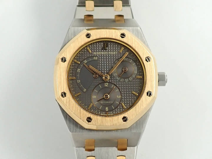 オーデマピゲ ロイヤルオーク デュアルタイム Ref.25730SA.O.0789SA.01 ステンレススチール/イエローゴールド グレー文字盤