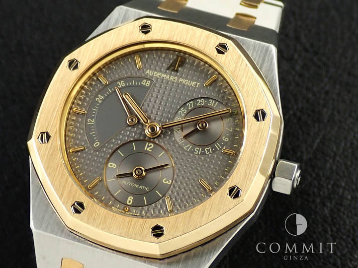 オーデマピゲ ロイヤルオーク デュアルタイム Ref.25730SA.O.0789SA.01 ステンレススチール/イエローゴールド グレー文字盤