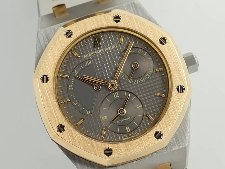オーデマピゲ ロイヤルオーク デュアルタイム Ref.25730SA.O.0789SA.01 ステンレススチール/イエローゴールド グレー文字盤