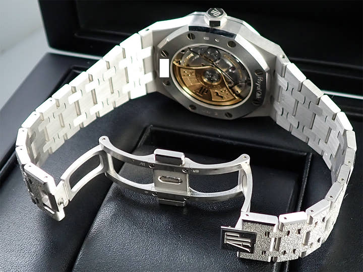 オーデマピゲ ロイヤルオーク フロステッドゴールド Ref.15454BC.GG.1259BC.03 ホワイトゴールド ブラック文字盤