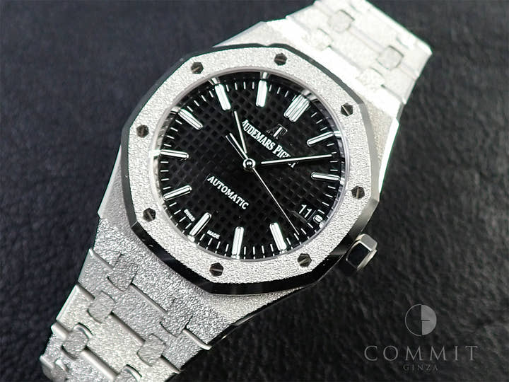 オーデマピゲ ロイヤルオーク フロステッドゴールド Ref.15454BC.GG.1259BC.03 ホワイトゴールド ブラック文字盤