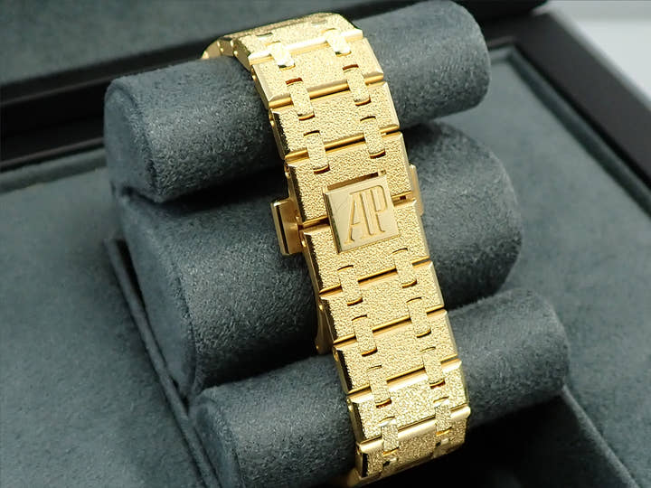 オーデマピゲ ロイヤルオーク フロステッドゴールド Ref.15454BA.GG.1259BA.02 イエローゴールド シルバー文字盤