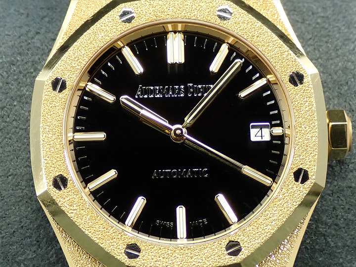 オーデマピゲ ロイヤルオーク フロステッドゴールド Ref.15454BA.GG.1259BA.02 イエローゴールド シルバー文字盤