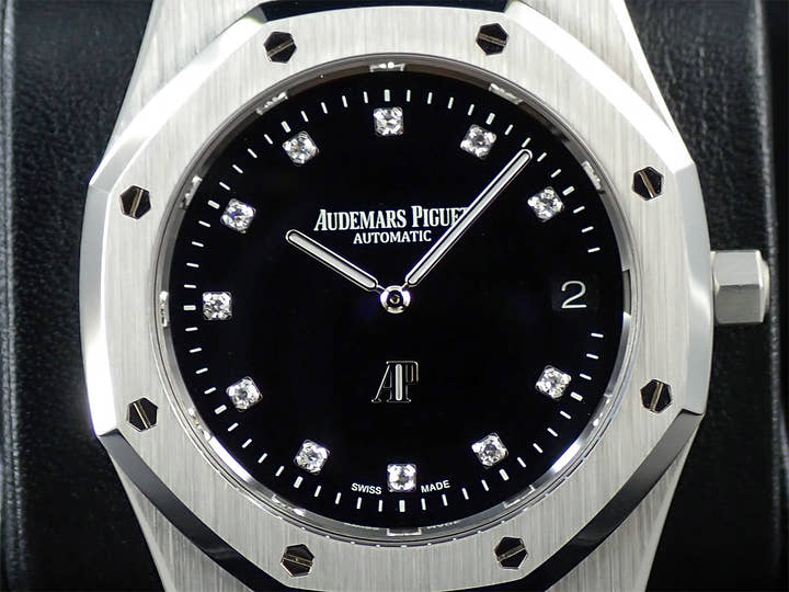 オーデマピゲ ロイヤルオーク ジャンボ エクストラ シン Ref.15206PT.OO.1240PT.01 プラチナ オニキス11Pダイヤ文字盤