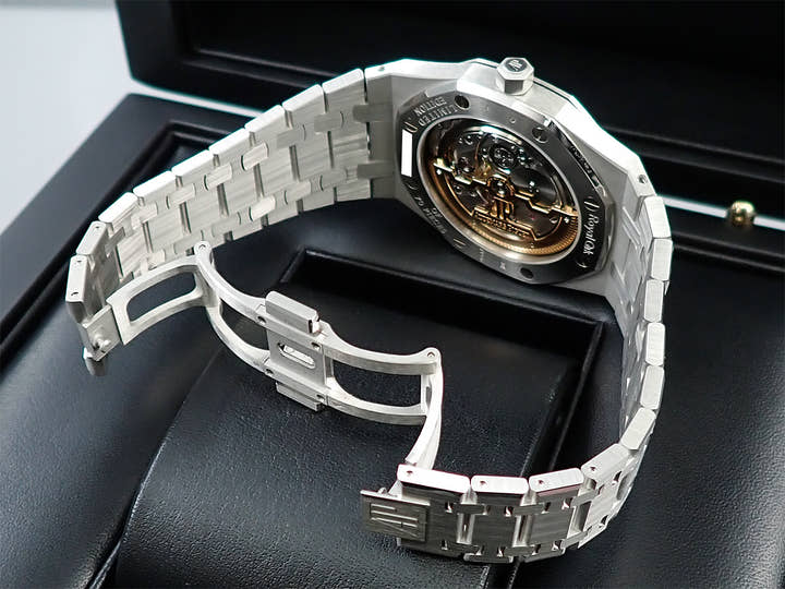 オーデマピゲ ロイヤルオーク ジャンボ エクストラ シン Ref.15206PT.OO.1240PT.01 プラチナ オニキス11Pダイヤ文字盤