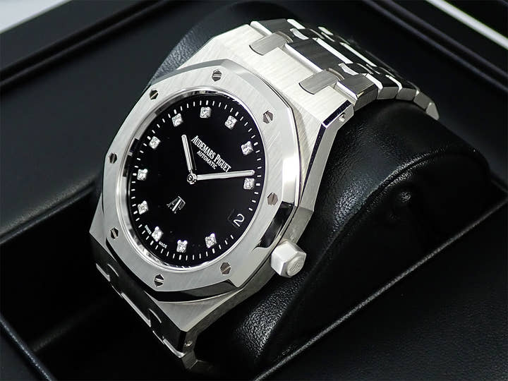 オーデマピゲ ロイヤルオーク ジャンボ エクストラ シン Ref.15206PT.OO.1240PT.01 プラチナ オニキス11Pダイヤ文字盤