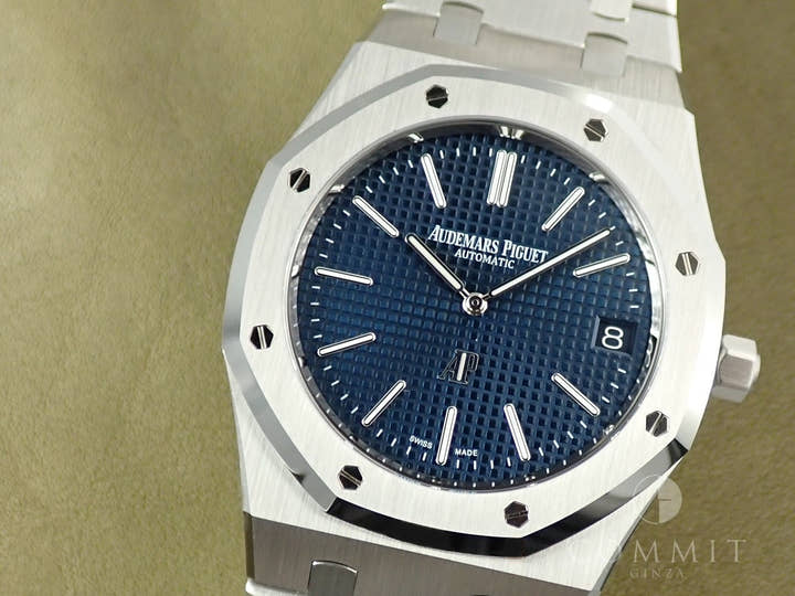 オーデマピゲ ロイヤルオーク ジャンボ エクストラ シン Ref.16202ST.OO.1240ST.02 ステンレススチール ナイトブルー文字盤