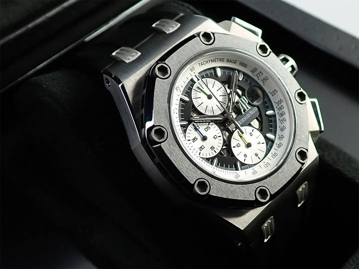 オーデマピゲ ロイヤルオーク オフショア クロノグラフ ルーベンスバリチェロ Ref.26078IO.OO.D001VS.01 チタン/セラミック ブラック文字盤