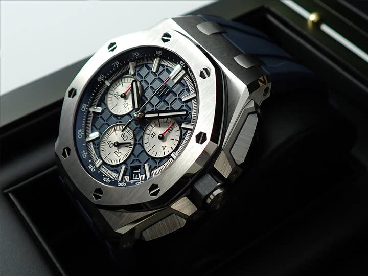 オーデマピゲ ロイヤルオーク オフショア クロノグラフ Ref.26420TI.OO.A027CA.01 チタン ブルー文字盤