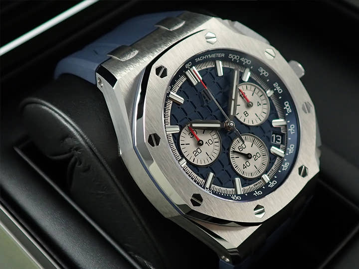 オーデマピゲ ロイヤルオーク オフショア クロノグラフ Ref.26420TI.OO.A027CA.01 チタン ブルー文字盤