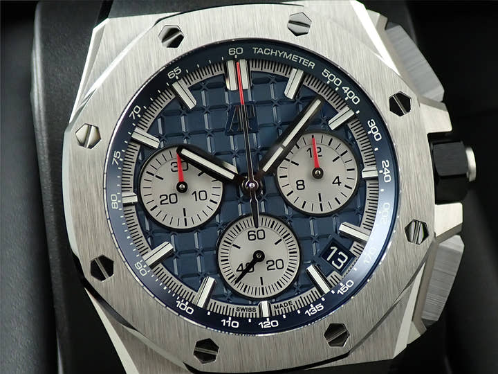 オーデマピゲ ロイヤルオーク オフショア クロノグラフ Ref.26420TI.OO.A027CA.01 チタン ブルー文字盤