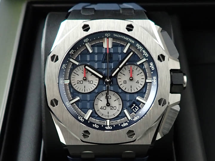 オーデマピゲ ロイヤルオーク オフショア クロノグラフ Ref.26420TI.OO.A027CA.01 チタン ブルー文字盤