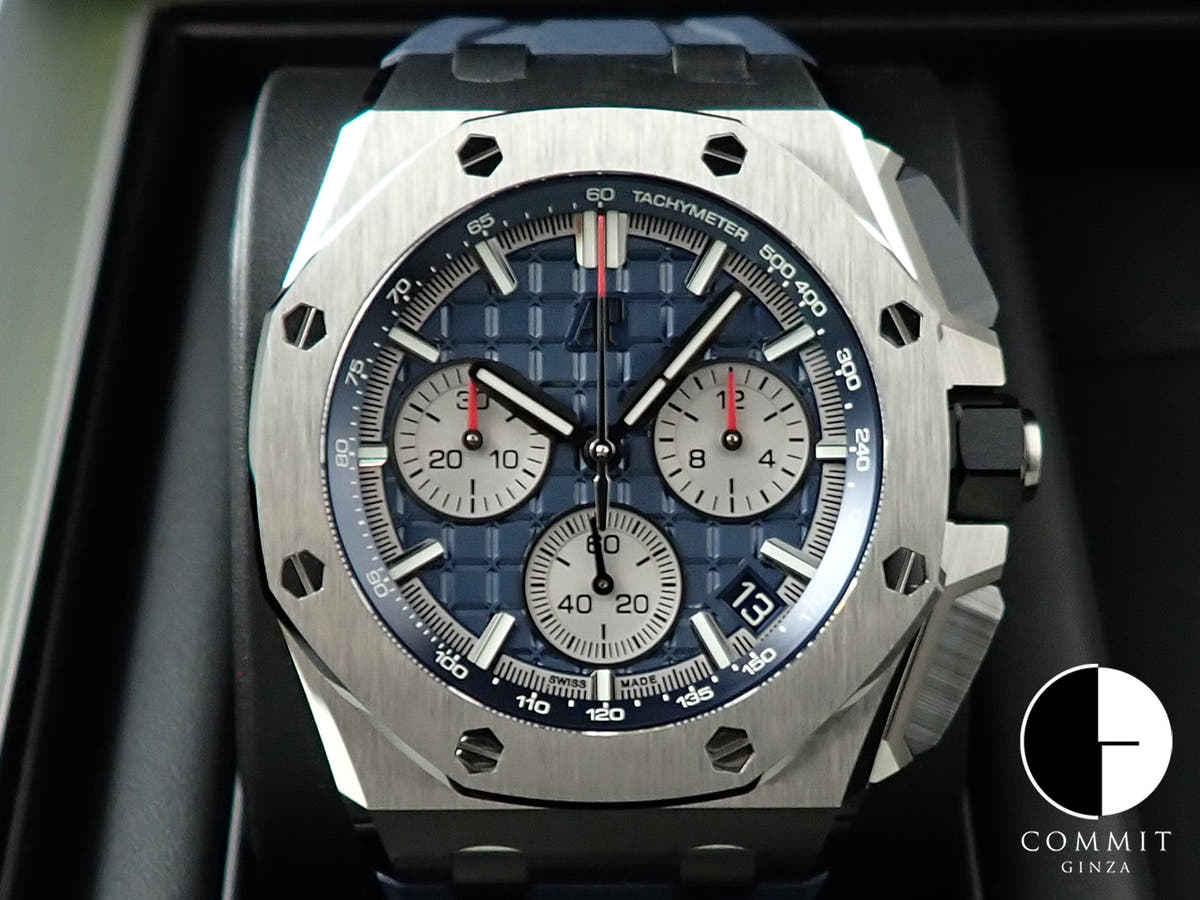 オーデマピゲ ロイヤルオーク オフショア クロノグラフ Ref.26420TI.OO.A027CA.01 チタン ブルー文字盤