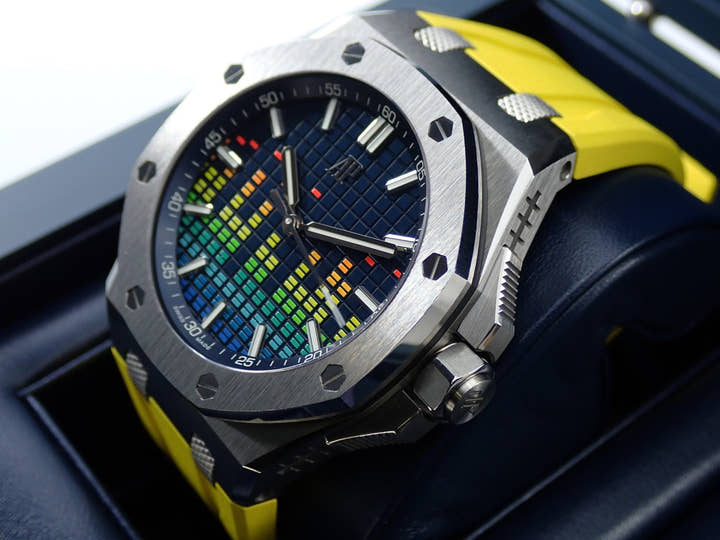 オーデマピゲ ロイヤルオーク オフショア ミュージックエディション Ref.15600TI.OO.A343CA.01 チタン ブルー文字盤