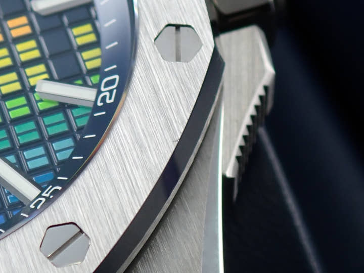 オーデマピゲ ロイヤルオーク オフショア ミュージックエディション Ref.15600TI.OO.A343CA.01 チタン ブルー文字盤