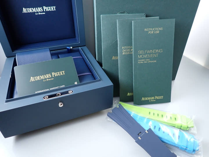 オーデマピゲ ロイヤルオーク オフショア ミュージックエディション Ref.15600TI.OO.A343CA.01 チタン ブルー文字盤