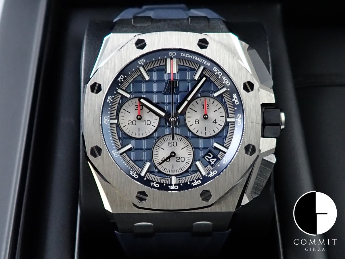 オーデマピゲ ロイヤルオーク オフショア クロノグラフ Ref.26420TI.OO.A027CA.01 チタン ブルー文字盤