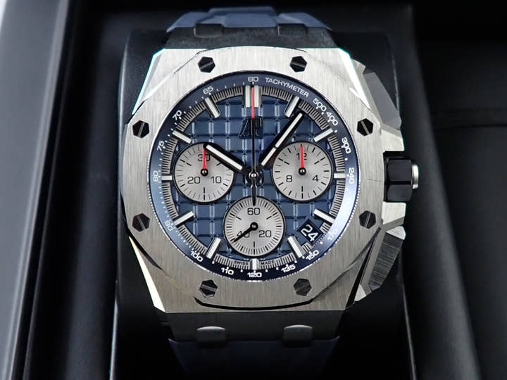 オーデマピゲ ロイヤルオーク オフショア クロノグラフ Ref.26420TI.OO.A027CA.01 チタン ブルー文字盤