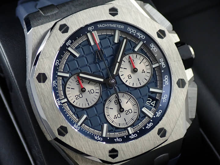 オーデマピゲ ロイヤルオーク オフショア クロノグラフ Ref.26420TI.OO.A027CA.01 チタン ブルー文字盤