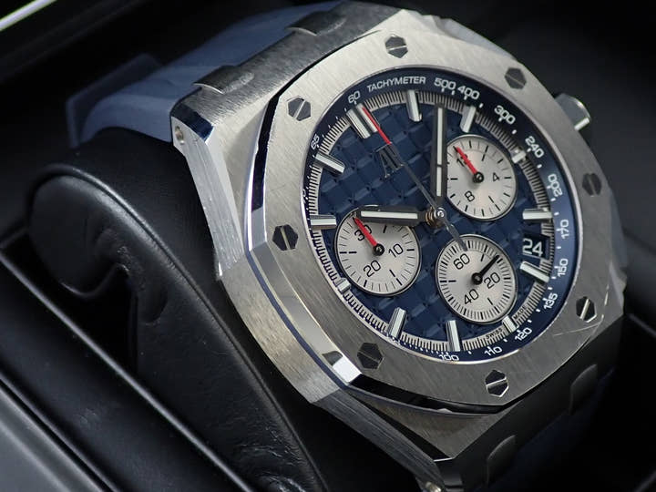 オーデマピゲ ロイヤルオーク オフショア クロノグラフ Ref.26420TI.OO.A027CA.01 チタン ブルー文字盤