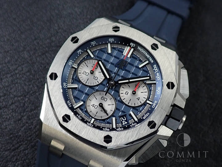 オーデマピゲ ロイヤルオーク オフショア クロノグラフ Ref.26420TI.OO.A027CA.01 チタン ブルー文字盤