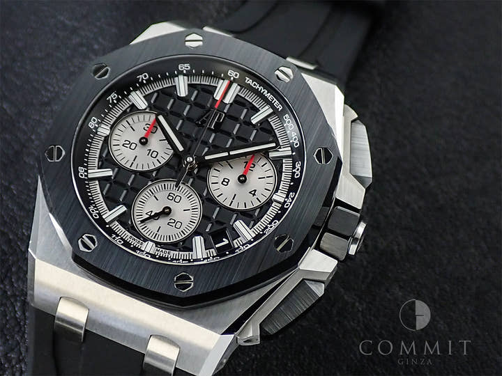 オーデマピゲ ロイヤルオーク オフショア クロノグラフ Ref.26420SO.OO.A002CA.01 ステンレススチール/ブラックセラミック ブラック文字盤