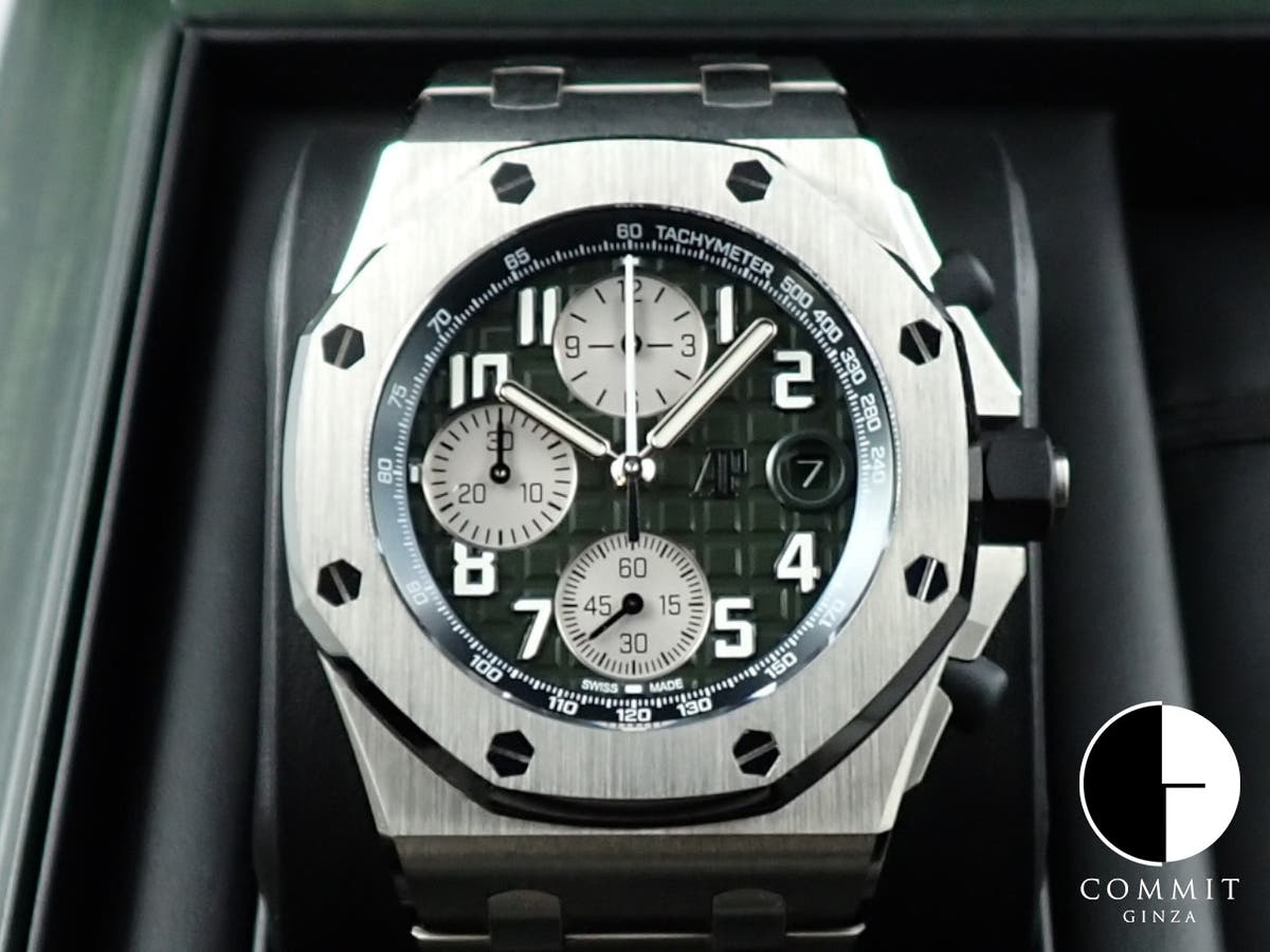 オーデマピゲ ロイヤルオーク オフショア クロノグラフ Ref.26238TI.OO.A056CA.01 チタン カーキ文字盤