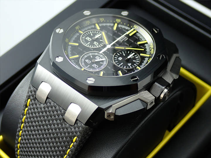 オーデマピゲ ロイヤルオーク オフショア クロノグラフ Ref.26420CE.OO.A005VE.01 ブラックセラミック ブラック文字盤