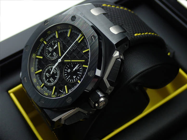 オーデマピゲ ロイヤルオーク オフショア クロノグラフ Ref.26420CE.OO.A005VE.01 ブラックセラミック ブラック文字盤