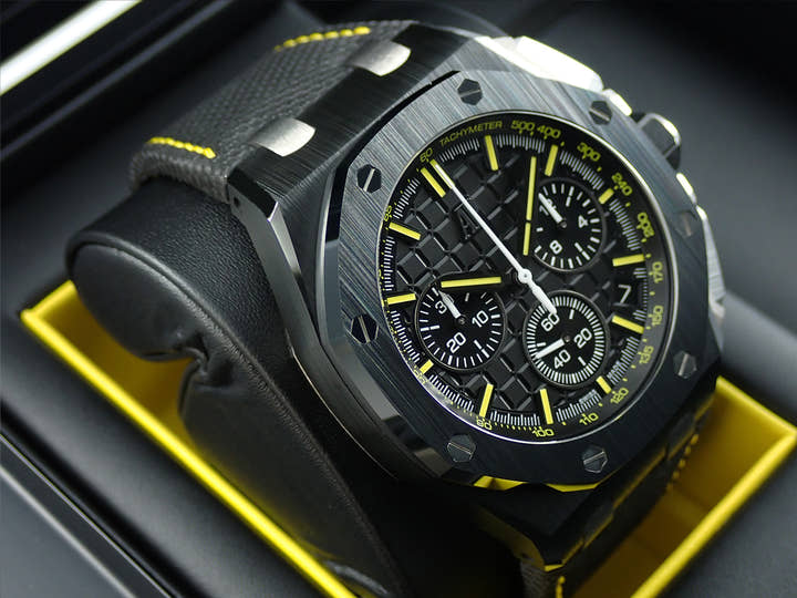 オーデマピゲ ロイヤルオーク オフショア クロノグラフ Ref.26420CE.OO.A005VE.01 ブラックセラミック ブラック文字盤