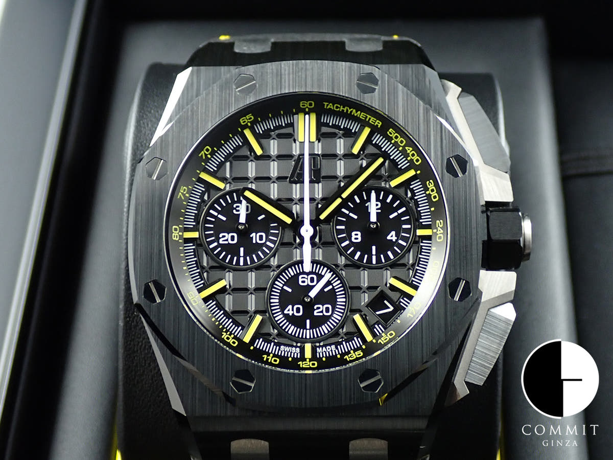 オーデマピゲ ロイヤルオーク オフショア クロノグラフ Ref.26420CE.OO.A005VE.01 ブラックセラミック ブラック文字盤