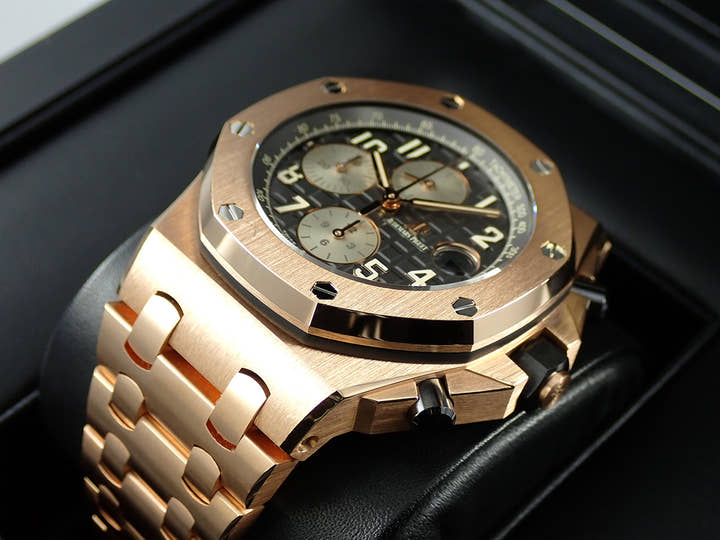 オーデマピゲ ロイヤルオーク オフショア クロノグラフ Ref.26470OR.OO.1000OR.02 ピンクゴールド グレー文字盤