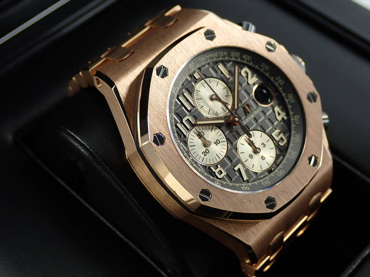 オーデマピゲ ロイヤルオーク オフショア クロノグラフ Ref.26470OR.OO.1000OR.02 ピンクゴールド グレー文字盤