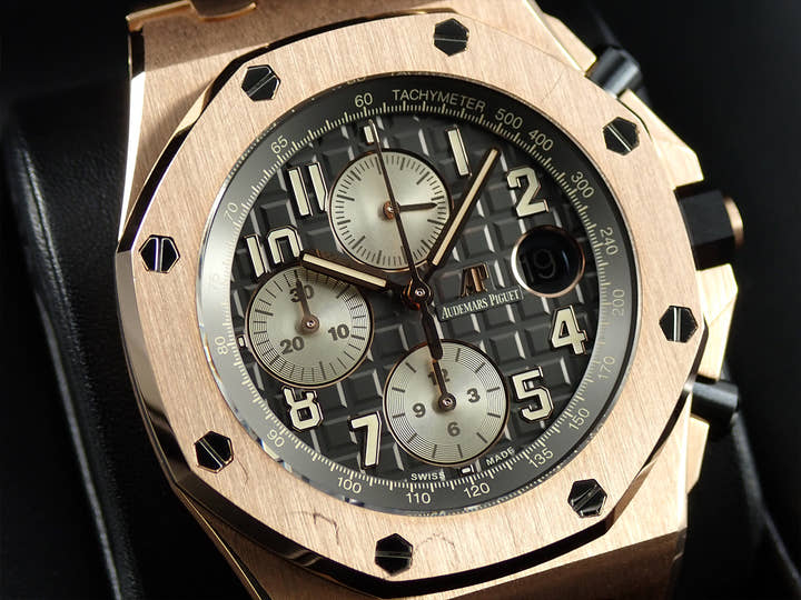 オーデマピゲ ロイヤルオーク オフショア クロノグラフ Ref.26470OR.OO.1000OR.02 ピンクゴールド グレー文字盤