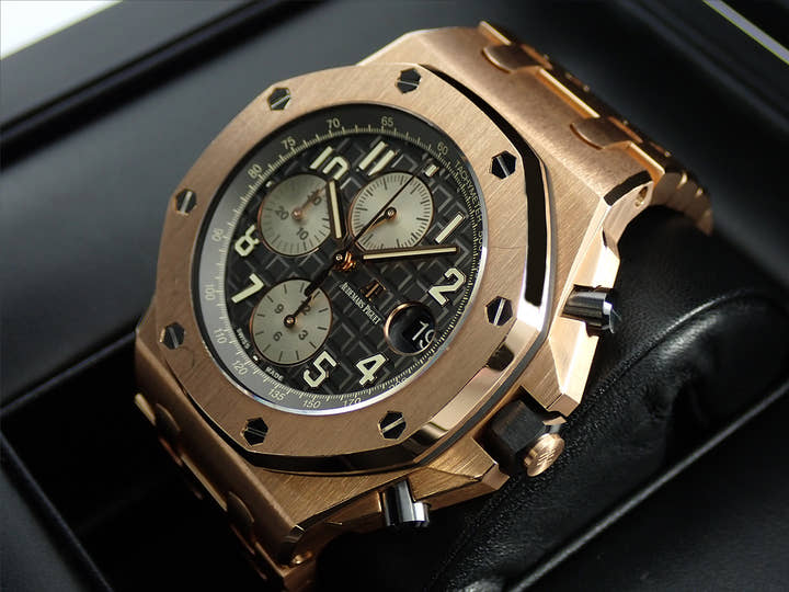 オーデマピゲ ロイヤルオーク オフショア クロノグラフ Ref.26470OR.OO.1000OR.02 ピンクゴールド グレー文字盤