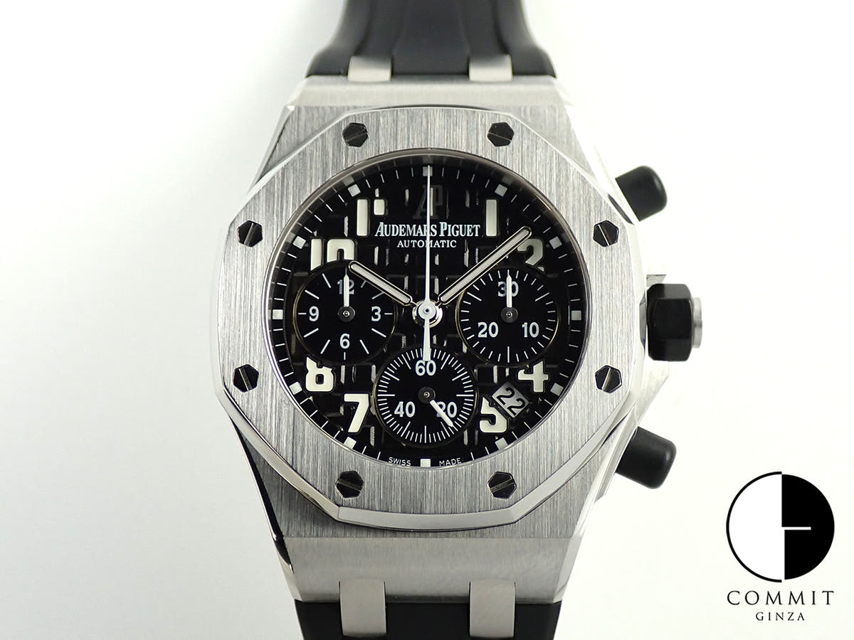 オーデマピゲ ロイヤルオーク オフショア クロノグラフ Ref.26283ST.OO.D002CA.01 ステンレススチール ブラック文字盤