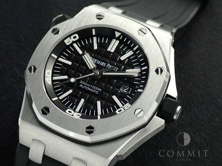 オーデマピゲ ロイヤルオーク オフショア ダイバー Ref.15703ST.OO.A002CA.01 ステンレススチール ブラック文字盤