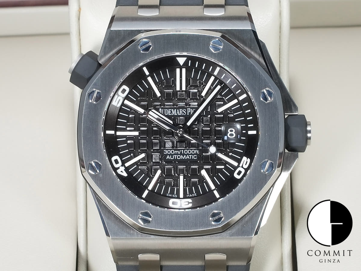 オーデマピゲ ロイヤルオーク オフショア ダイバー Ref.15703ST.OO.A002CA.01 ステンレススチール ブラック文字盤