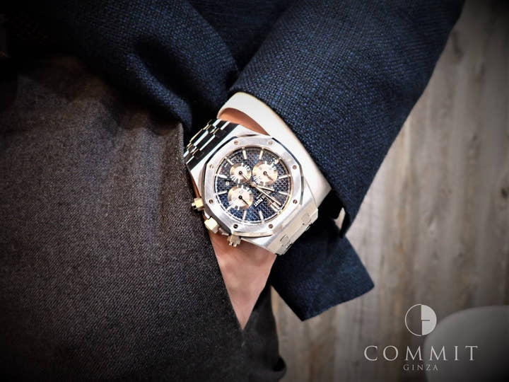 Audemars Piguet Royal Oak Chronograph Ref. 26331ST.OO.1220ST.01 Stainless Steel Blue Dial