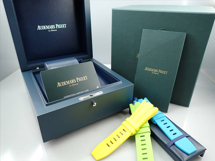 オーデマピゲ ロイヤルオーク オフショア ミュージックエディション Ref.15600TI.OO.A343CA.01 チタン ブルー文字盤