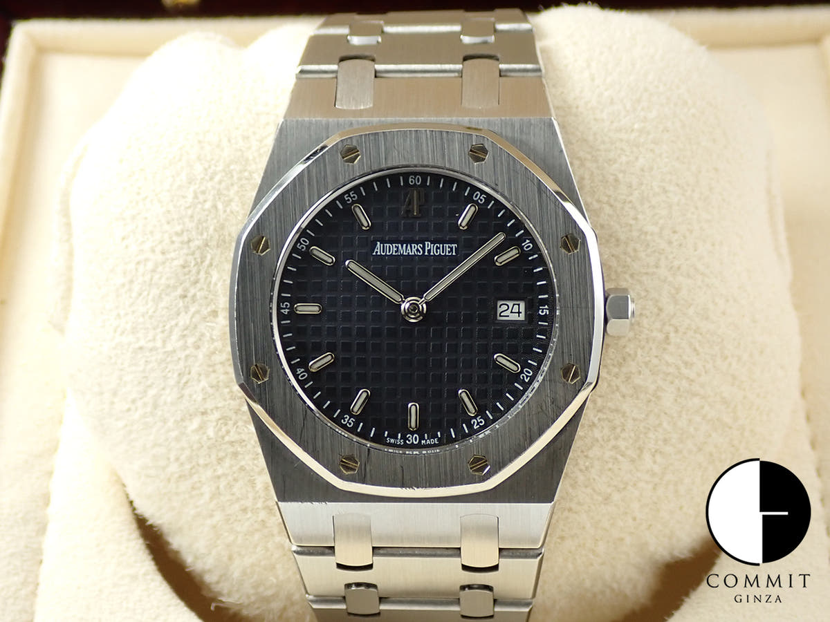 Audemars Piguet Royal Oak Quartz Ref. 56175ST/O/0789ST/07 Stainless Steel Black Grey Dial