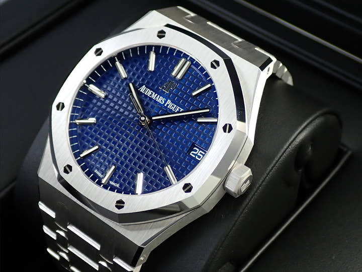 オーデマピゲ ロイヤルオーク Ref.15503BC.OO.1220BC.01 ホワイトゴールド ブルー文字盤