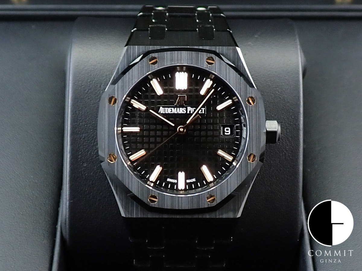 オーデマピゲ ロイヤルオーク Ref.77350CE.OO.1266CE.01 ブラックセラミック ブラック文字盤