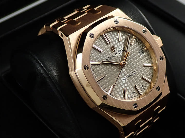オーデマピゲ ロイヤルオーク Ref.15450OR.OO.1256OR.01 ピンクゴールド グレー文字盤