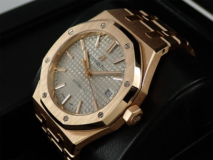 オーデマピゲ ロイヤルオーク Ref.15450OR.OO.1256OR.01 ピンクゴールド グレー文字盤