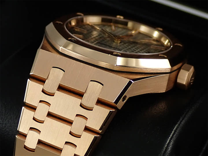 オーデマピゲ ロイヤルオーク Ref.15450OR.OO.1256OR.01 ピンクゴールド グレー文字盤