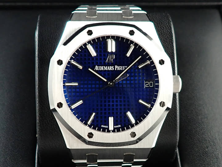 オーデマピゲ ロイヤルオーク Ref.15503BC.OO.1220BC.01 ホワイトゴールド ブルー文字盤